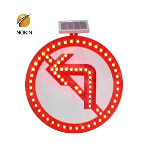 Solar Power Road Safety LED Illuminated Traffic Sign